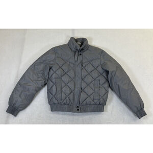 Vintage Walls Blizzard Pruf Jacket Insulated Grey Quilted Women's Medium R 10-12